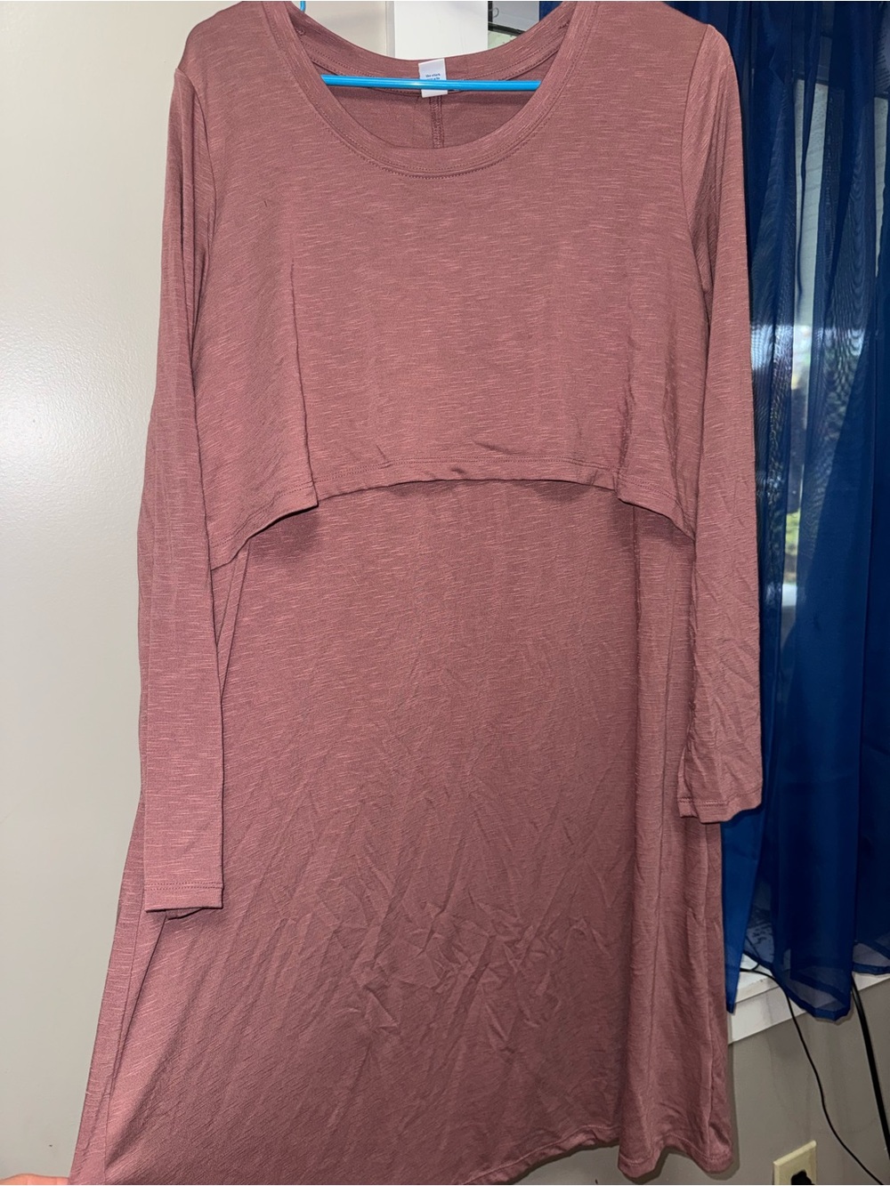 Old Navy Long Sleeve Layered Nursing/Maternity Dress